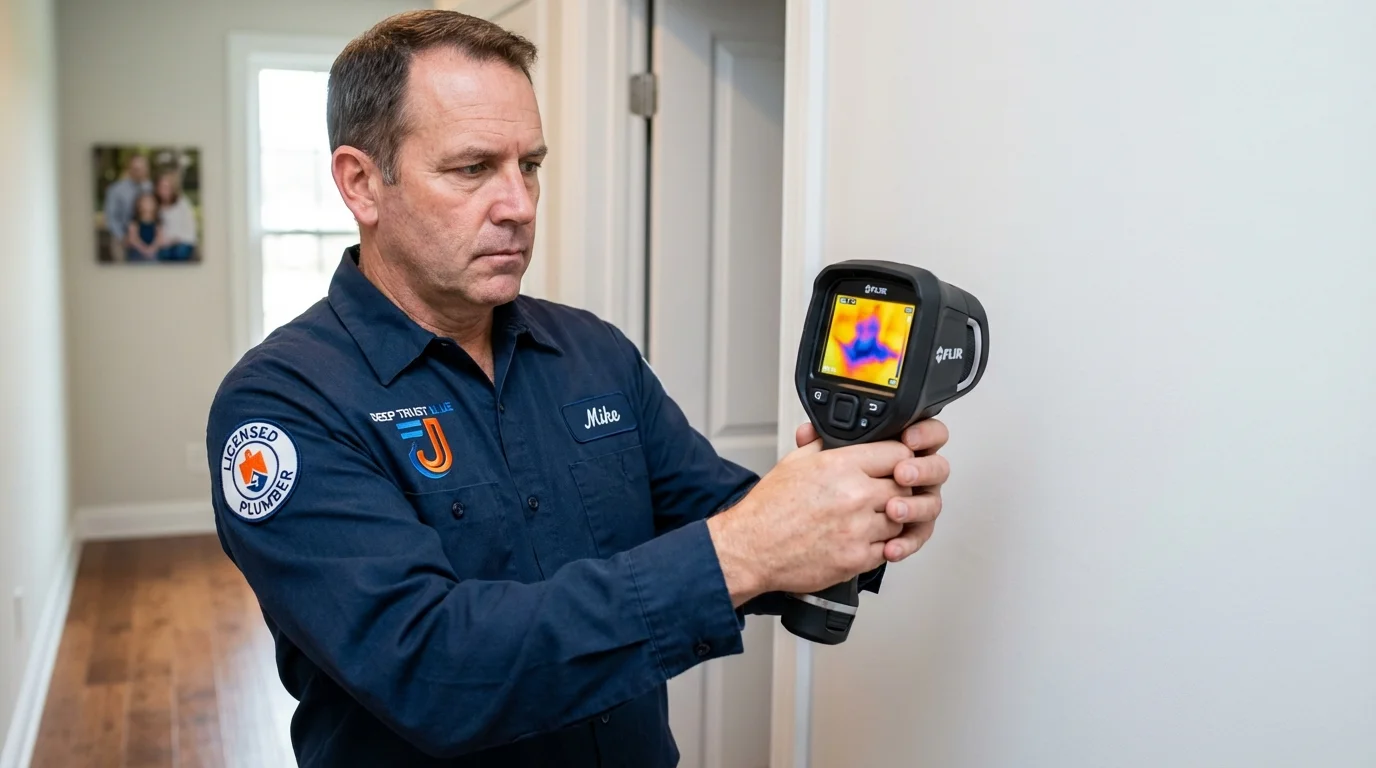 Thermal imaging leak detection by Johns Plumbing LLC in Paxton